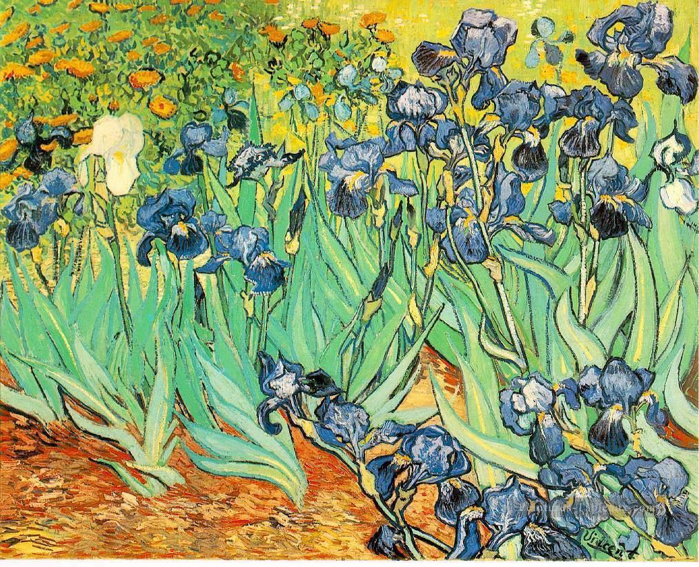 Iris 2 Vincent van Gogh Fleurs impressionnistes Peintures à l'huile